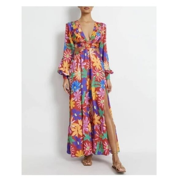 Nwt Patbo | Aster Long-Sleeve Cut-Out Dress - Picture 16 of 16